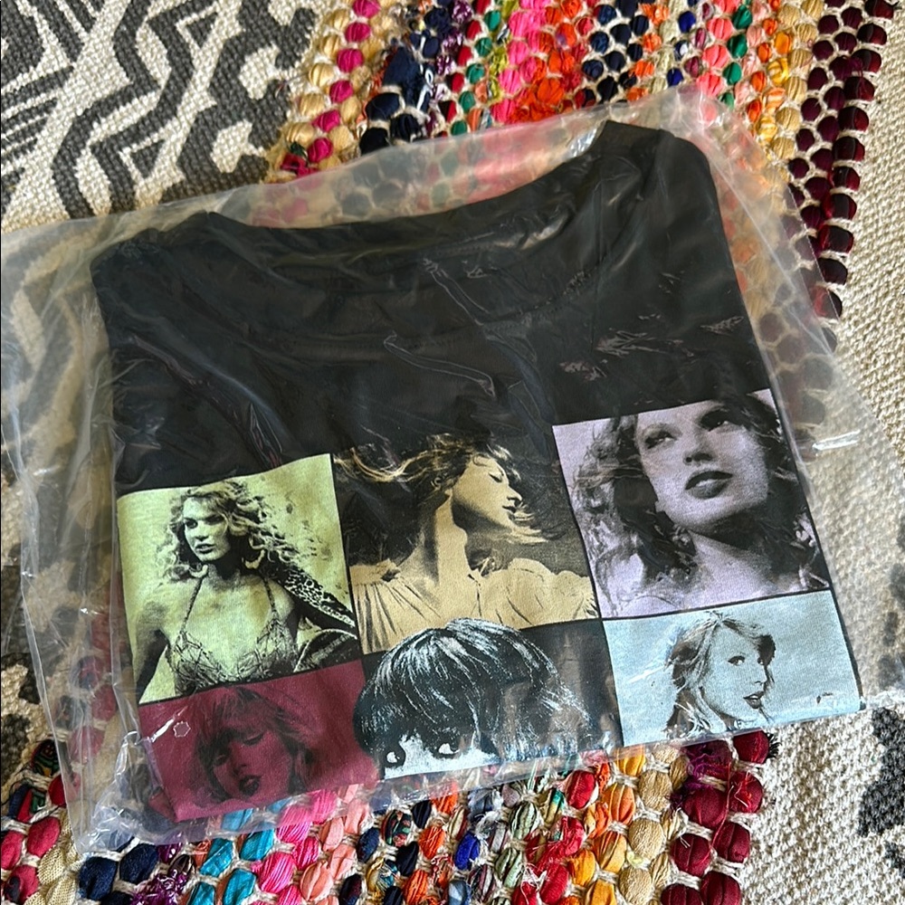 Taylor Swift Eras Tour Black Graphic T-Shirt